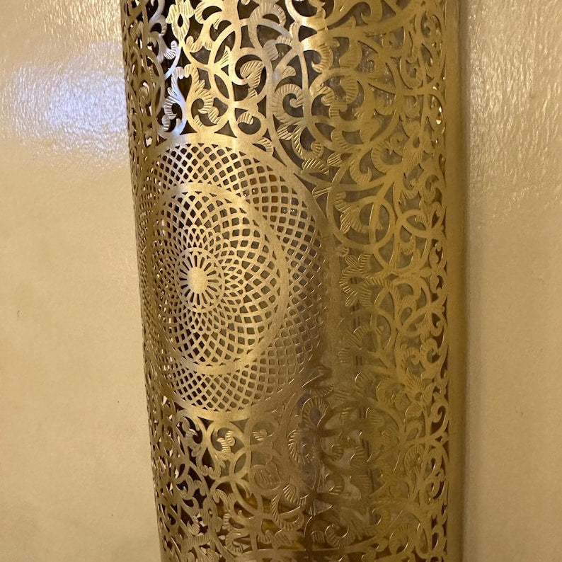 Order by Size : Moroccan handmade sconce brass wall light (Farah )