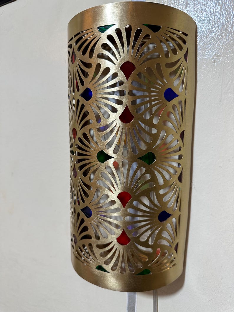 Order by Size : Moroccan handmade sconce brass wall light (Abeer )