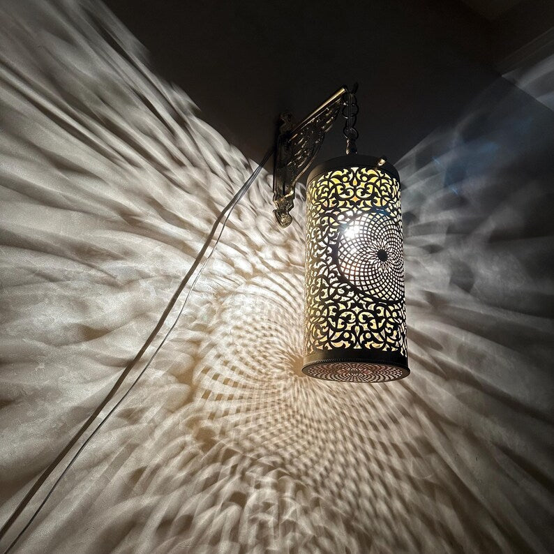 Order by Size : Moroccan handmade sconce brass wall light ( Hana )