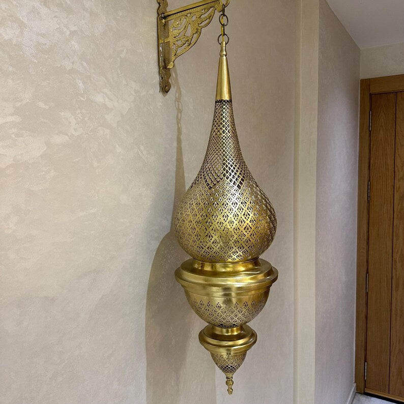 Moroccan handmade sconce brass wall light (Areeba)