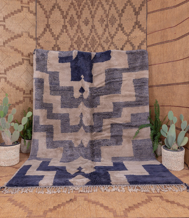 Order by Size: Moroccan Hand-Knotted Mrit Rug (Aedjou)