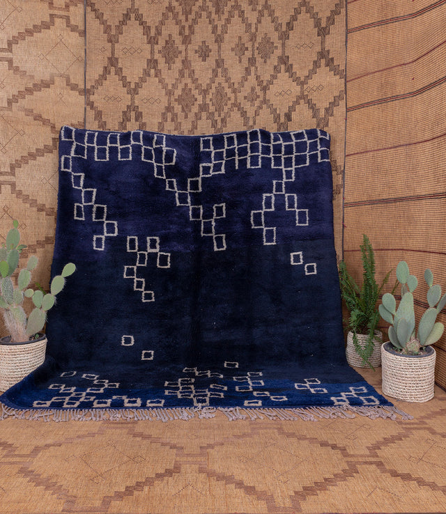Order by Size: Moroccan Hand-Knotted Mrit Rug (Farah)