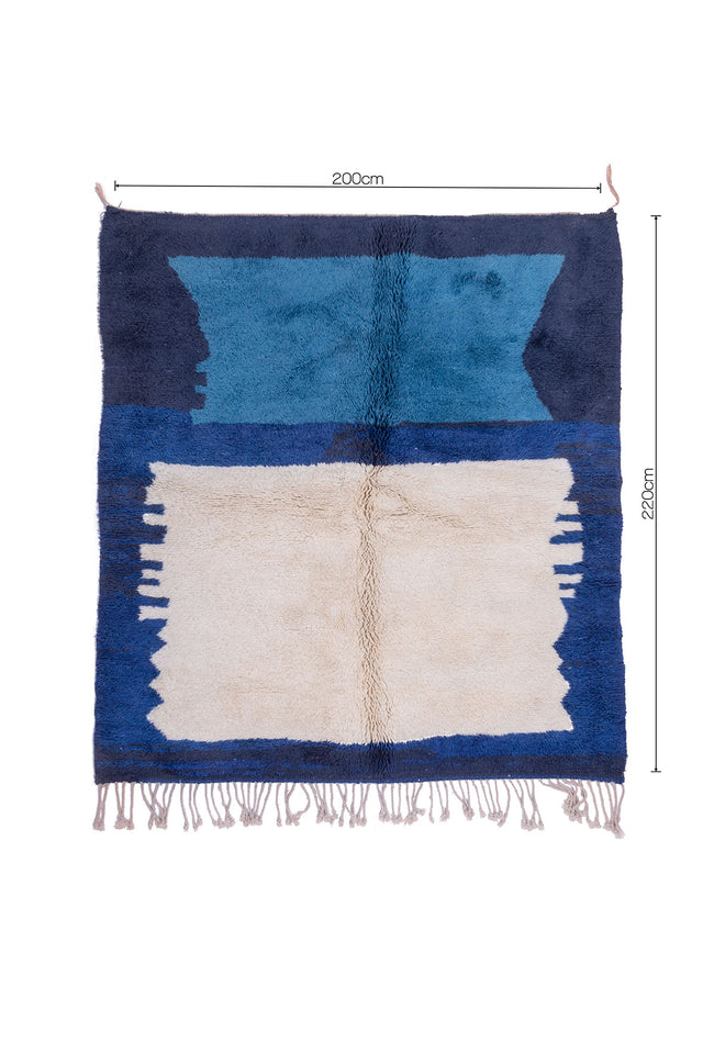 Order by Size: Moroccan Hand-Knotted Mrit Rug (Toufliht)