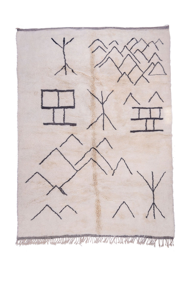 Order by Size: Moroccan Mrit Rug (Fanna )