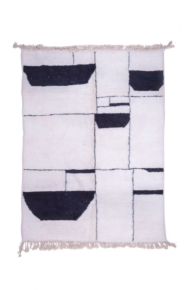 Order by Size: Moroccan Hand-Knotted Mrit Rug (Farah)