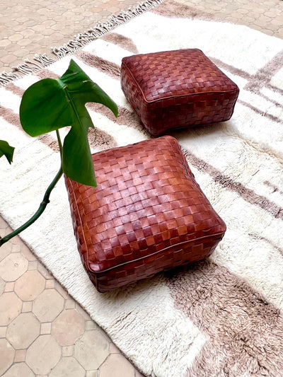 Leather Pouf Tuohi-small