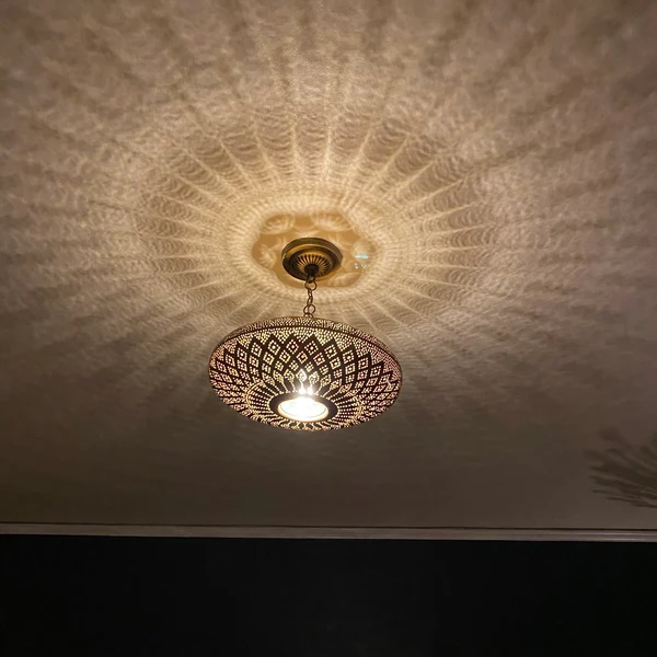 Order by Size : Moroccan Handmade Brass Ceiling Pendant Light (Sumaiya)