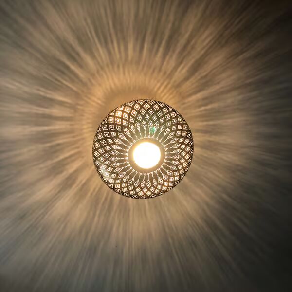 Order by Size : Moroccan Handmade Brass Ceiling Pendant Light (Sadiya)