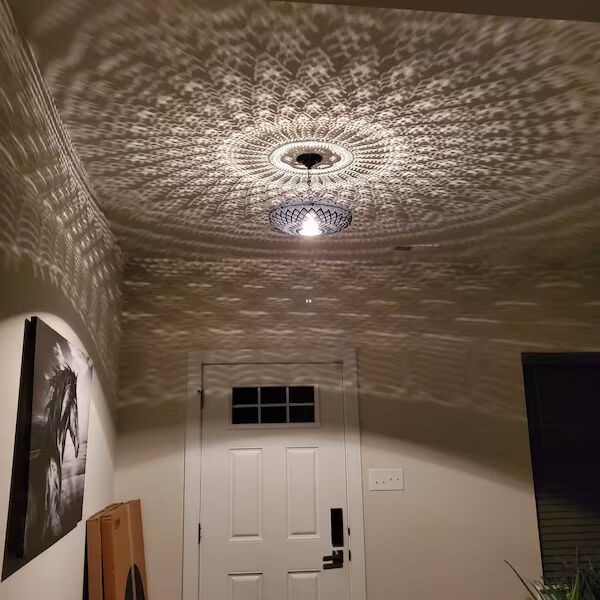 Order by Size : Moroccan Handmade Brass Ceiling Pendant Light (Sadiya)