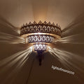 Moroccan handmade sconce brass wall light (Mahira)