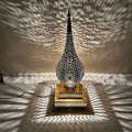 Moroccan Handmade Brass Table Lamp (Khulood)