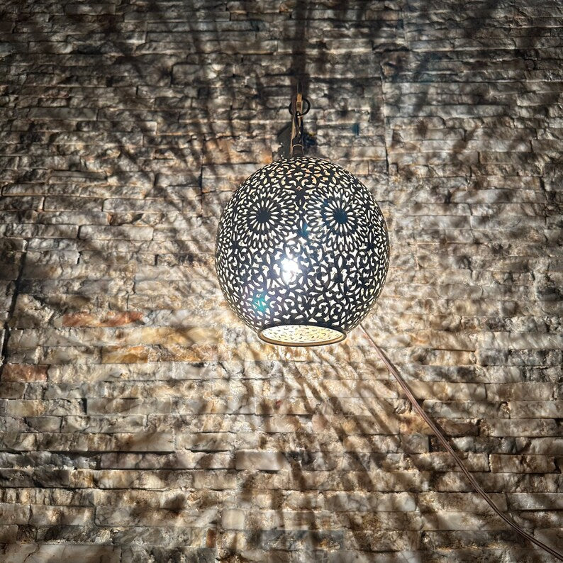 Moroccan handmade sconce brass wall light (Dana)