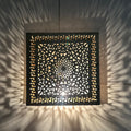 Order by Size : Moroccan handmade brass round wall light lamp ( OUEZANE)