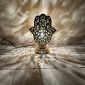 Moroccan Handmade Brass Table Lamp (Nujud)