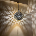 Order by Size : Moroccan Handmade Brass Ceiling Pendant Light (Yusra)