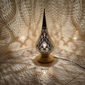 Order by Size : Moroccan Handmade Brass Table Lamp (Ahood)