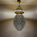 Moroccan Handmade Brass Ceiling Pendant Light (Amehis)
