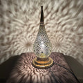Order by Size : Moroccan Handmade Brass Table Lamp (Basmah)