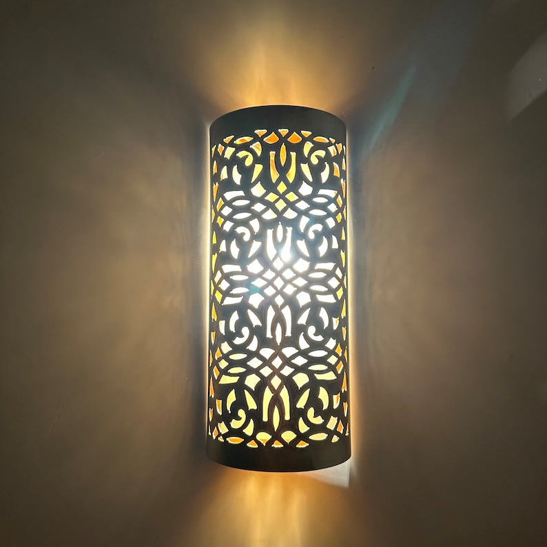 Order by Size : Moroccan handmade sconce brass wall light  ( Noora )