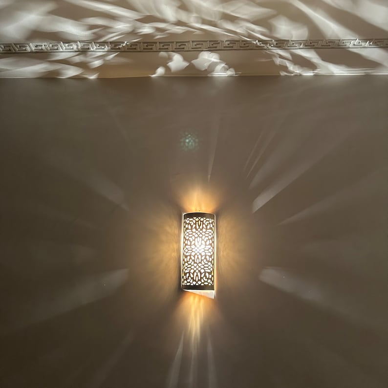 Order by Size : Moroccan handmade sconce brass wall light  ( Noora )