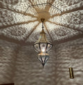 Order by Size : Moroccan Handmade Brass Ceiling Pendant Light (Izza)