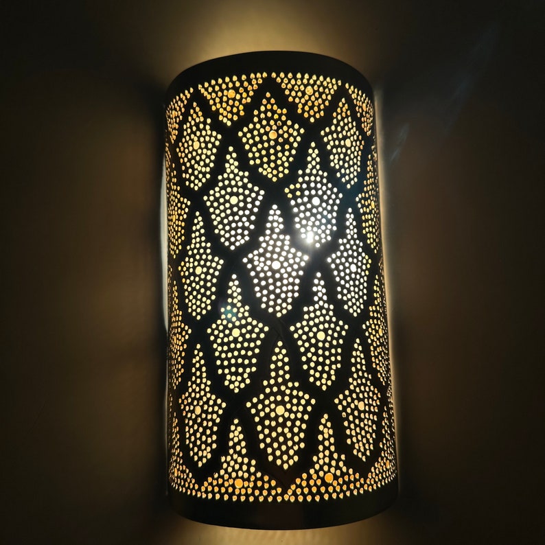 Order by Size : Moroccan handmade sconce brass wall light  ( Ayat )