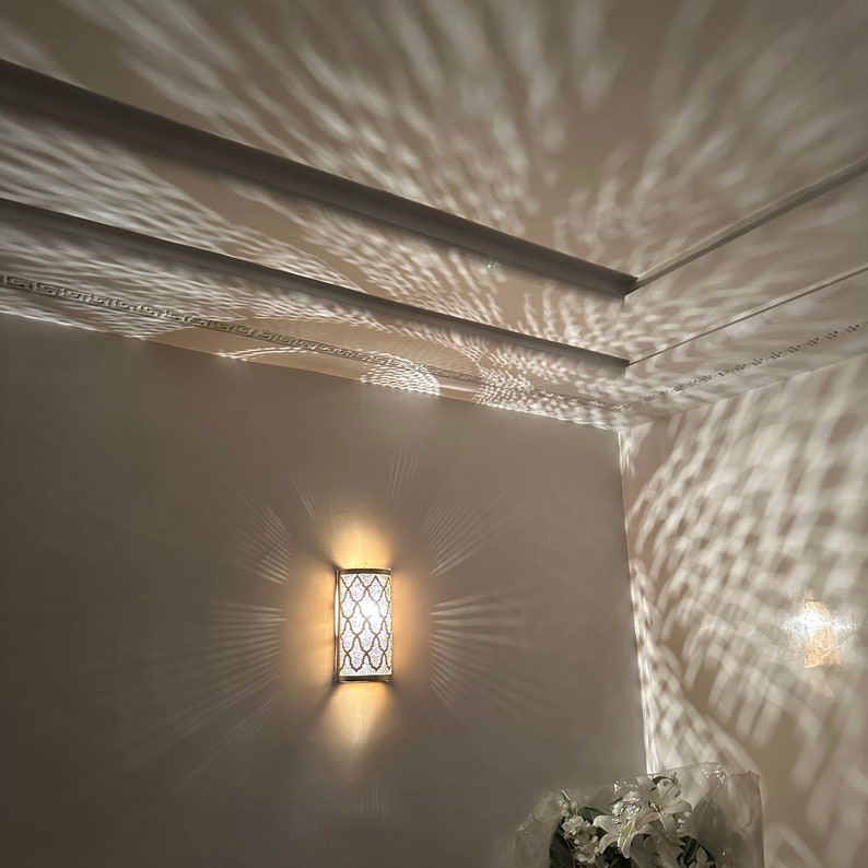 Order by Size : Moroccan handmade sconce brass wall light  ( Ayat )