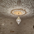 Moroccan Handmade Brass Ceiling Pendant Light (Rokaya)