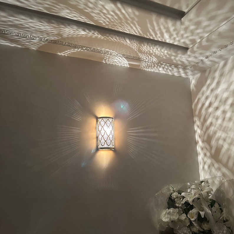 Order by Size : Moroccan handmade sconce brass wall light  ( Ayat )
