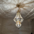 Order by Size : Moroccan Handmade Brass Ceiling Pendant Light (Balqees)