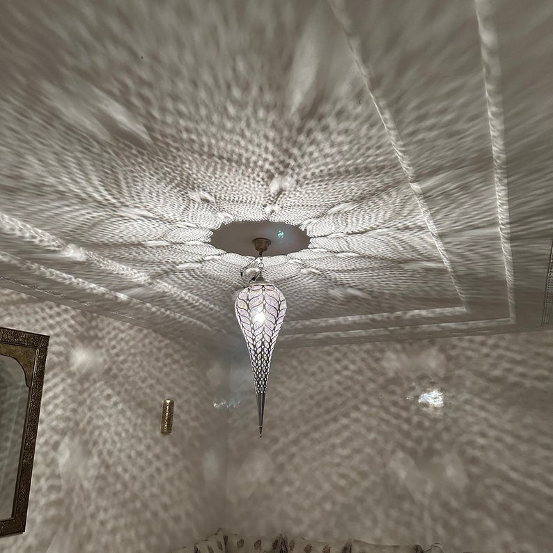 Order by Size : Moroccan Handmade Brass Ceiling Pendant Light (Tafukt)