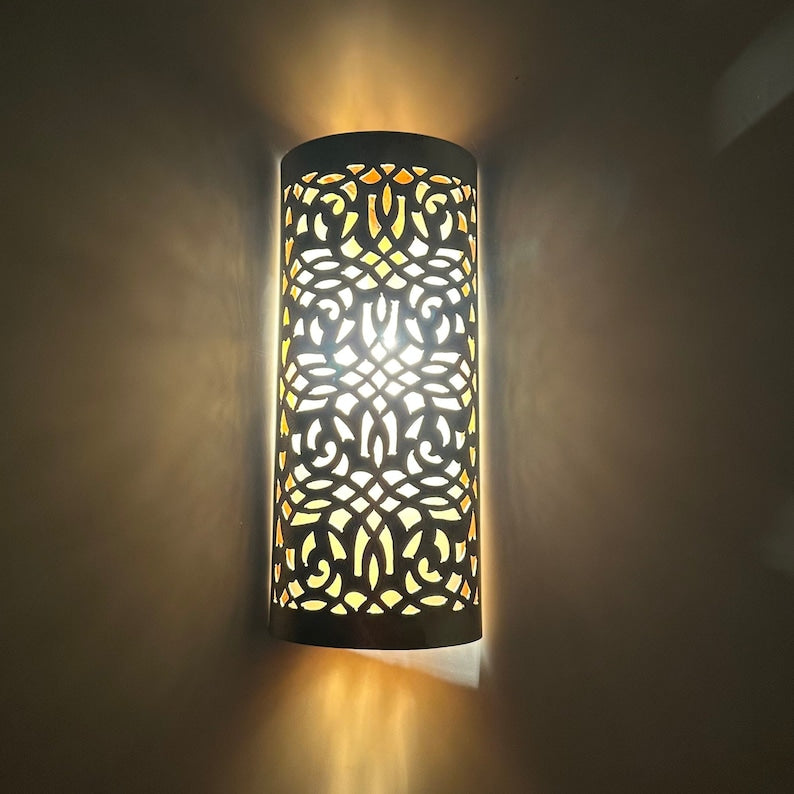 Order by Size : Moroccan handmade sconce brass wall light  ( Noora )