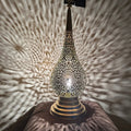 Order by Size : Moroccan Handmade Brass Table Lamp (Mahra)