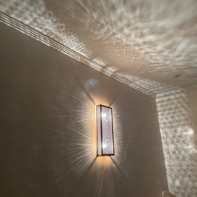 Order by Size : Moroccan handmade sconce brass wall light (Lamia)