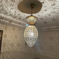 Moroccan Handmade Brass Ceiling Pendant Light (Mana)
