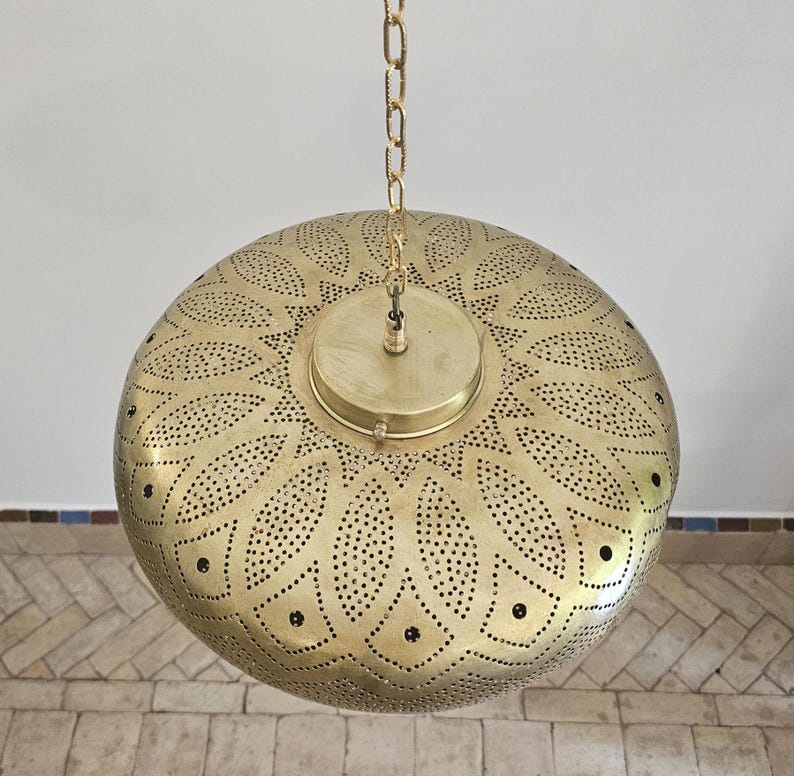 Order by Size : Moroccan handmade brass Ceiling pendant light  (Aalia)
