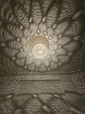 Order by Size : Moroccan Handmade Brass Ceiling Pendant Light (Rawdah)
