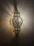 Moroccan handmade sconce brass wall light (kamila)