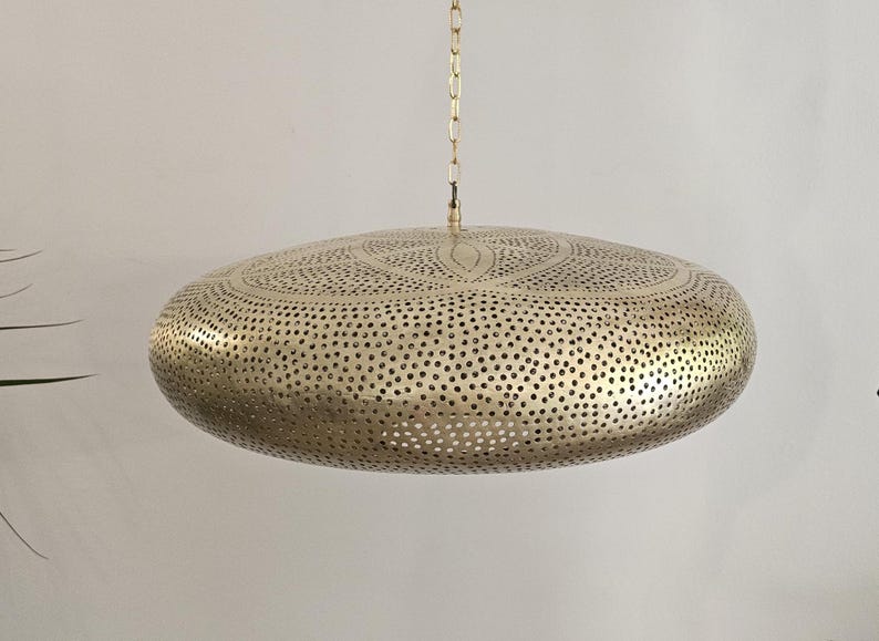 Order by Size : Moroccan handmade brass Ceiling pendant light  ( Najwa )
