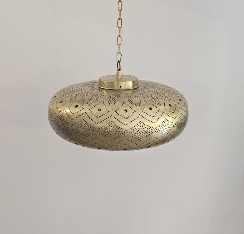 Order by Size : Moroccan handmade brass Ceiling pendant light  (Aalia)