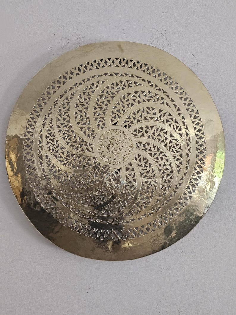 Order by Size : Moroccan handmade brass round wall light lamp (gulmima)