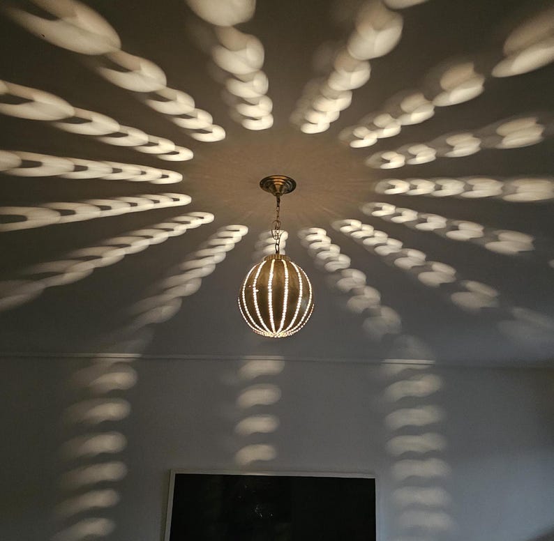 Order by Size : Moroccan Handmade Brass Ceiling Pendant Light (Riham)