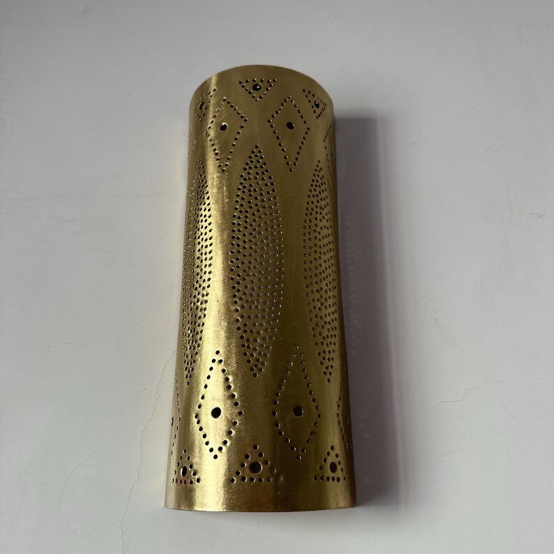 Order by Size : Moroccan handmade sconce brass wall light  ( Iqra )