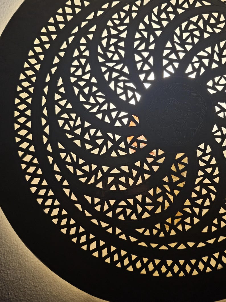Order by Size : Moroccan handmade brass round wall light lamp (gulmima)