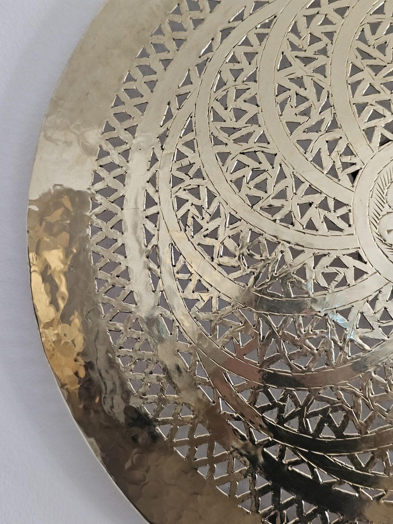 Order by Size : Moroccan handmade brass round wall light lamp (gulmima)