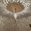 Order by Size : Moroccan Handmade Brass Ceiling Pendant Light (Taima)