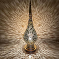 Order by Size : Moroccan Handmade Brass Table Lamp (Silia )