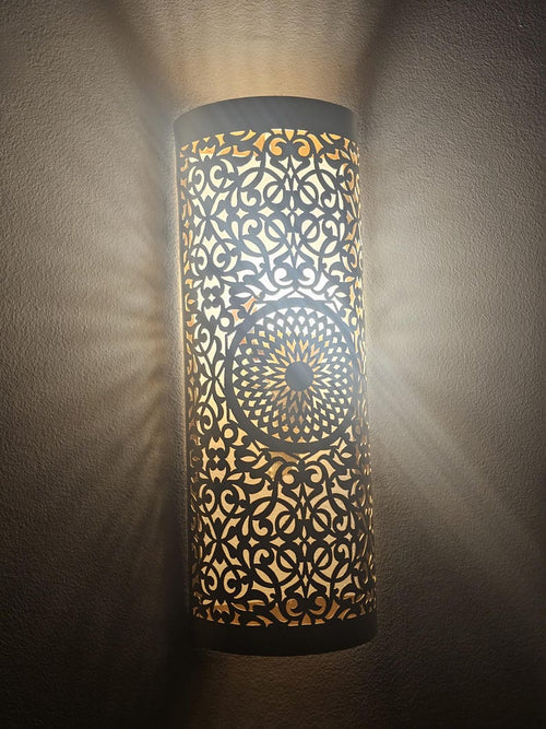 Moroccan handmade sconce brass wall light (aghroud)