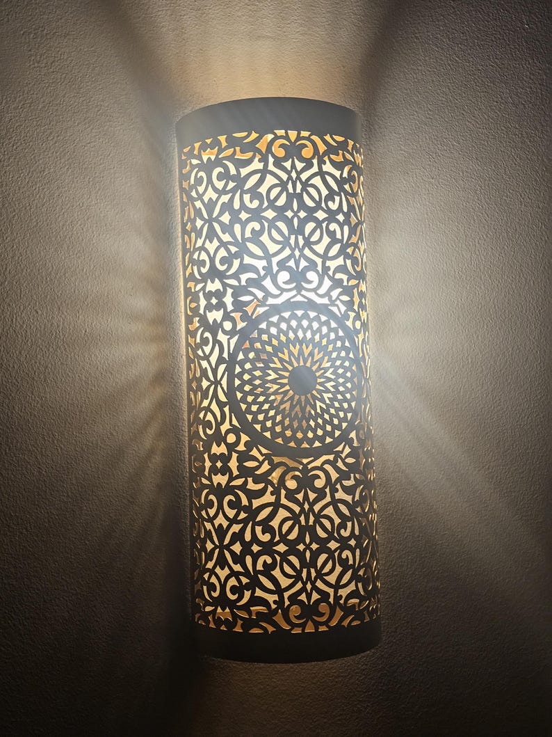 Moroccan handmade sconce brass wall light (aghroud)