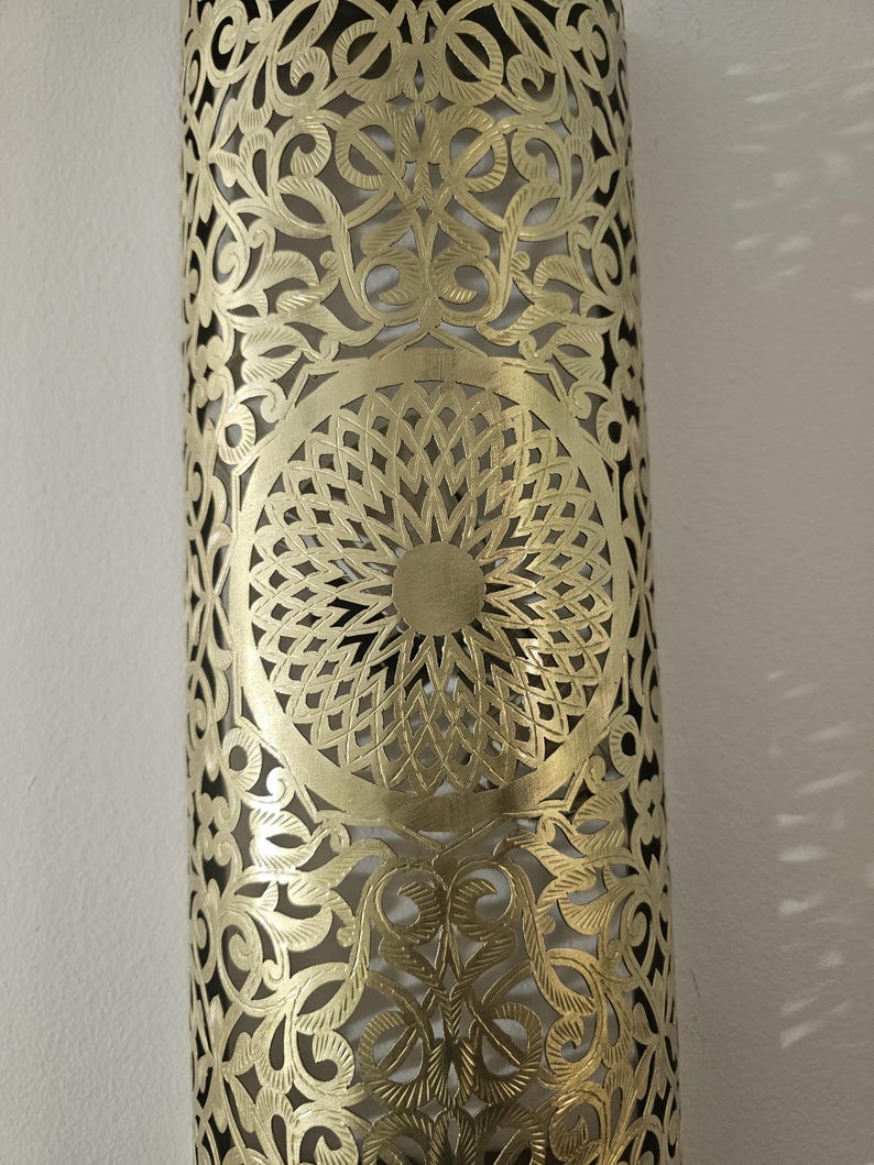 Moroccan handmade sconce brass wall light (aghroud)
